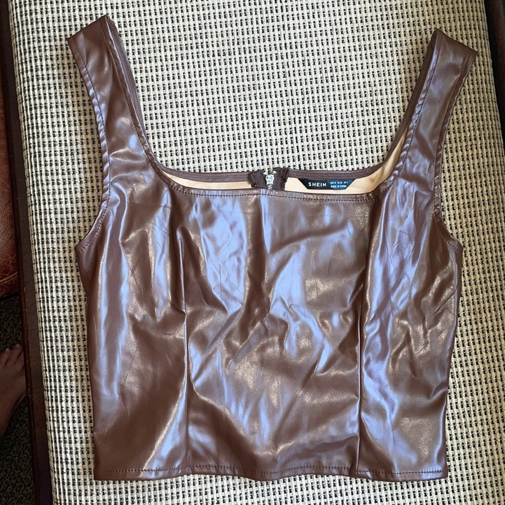 Brown Shein top size M